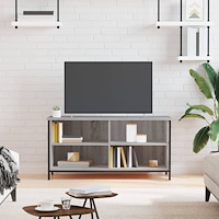 vidaXL Tv-bänk grå sonoma 100x40x50 cm konstruerat trä