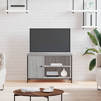 vidaXL Tv-bänk grå sonoma 80x40x50 cm konstruerat trä