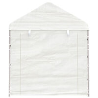 vidaXL Paviljong med tak vit 13,38x2,28x2,69 m polyeten