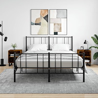 vidaXL Sängbord 2 st rökfärgad ek 40x30x50 cm konstruerat trä