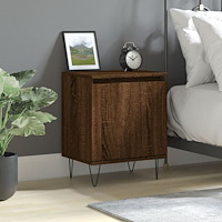 vidaXL Sängbord brun ek 40x30x50 cm konstruerat trä