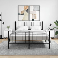 vidaXL Sängbord 2 st vit 40x30x50 cm konstruerat trä