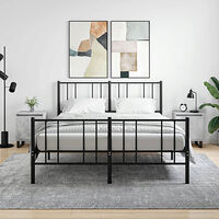 vidaXL Sängbord 2 st betonggrå 40x30x50 cm konstruerat trä