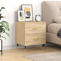 vidaXL Sängbord sonoma-ek 40x35x47,5 cm konstruerat trä