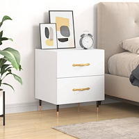 vidaXL Sängbord vit 40x35x47,5 cm konstruerat trä