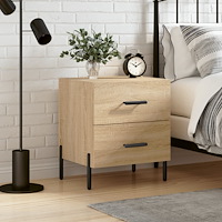 vidaXL Sängbord sonoma-ek 40x35x47,5 cm konstruerat trä