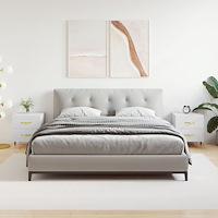 vidaXL Sängbord 2 st vit 40x35x47,5 cm konstruerat trä