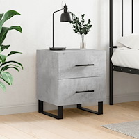 vidaXL Sängbord betonggrå 40x35x47,5 cm konstruerat trä