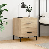 vidaXL Sängbord sonoma-ek 40x35x47,5 cm konstruerat trä