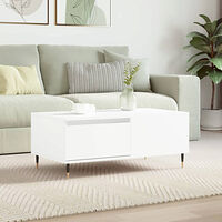 vidaXL Soffbord vit 90x50x36,5 cm konstruerat trä