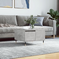 vidaXL Soffbord betonggrå 55x55x36,5 cm konstruerat trä