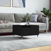 vidaXL Soffbord svart 55x55x36,5 cm konstruerat trä