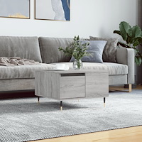 vidaXL Soffbord grå sonoma 55x55x36,5 cm konstruerat trä