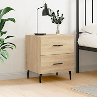 vidaXL Sängbord sonoma-ek 40x35x47,5 cm konstruerat trä