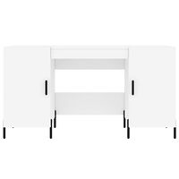 vidaXL Skrivbord vit 140x50x75 cm konstruerat trä
