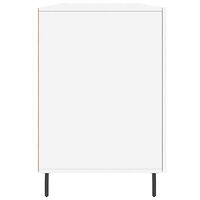 vidaXL Skrivbord vit 140x50x75 cm konstruerat trä