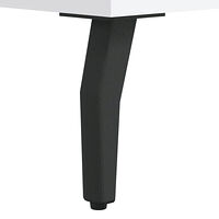 vidaXL Skrivbord vit 140x50x75 cm konstruerat trä