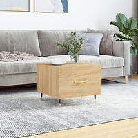 vidaXL Soffbord sonoma-ek 50x50x40 cm konstruerat trä