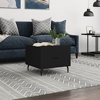 vidaXL Soffbord svart 50x50x40 cm konstruerat trä