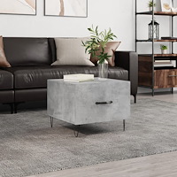 vidaXL Soffbord betonggrå 50x50x40 cm konstruerat trä