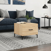 vidaXL Soffbord sonoma-ek 50x50x40 cm konstruerat trä