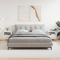 vidaXL Sängbord 2 st vit 40x35x47,5 cm konstruerat trä