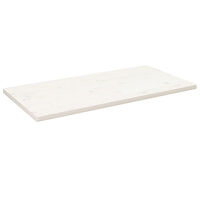 vidaXL Bordsskiva vit 110x60x2,5 cm massiv furu rektangulär