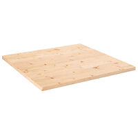 vidaXL Bordsskiva 70x70x2,5 cm massiv furu fyrkantig