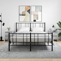 vidaXL Sängbord 2 st betonggrå 40x35x50 cm konstruerat trä