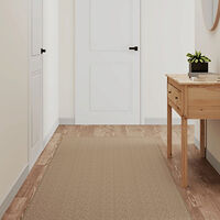 vidaXL Gångmatta sisallook beige 80x400 cm