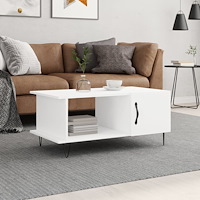 vidaXL Soffbord vit 90x50x40 cm konstruerat trä