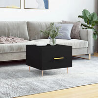 vidaXL Soffbord svart 50x50x40 cm konstruerat trä