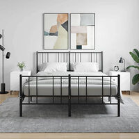 vidaXL Sängbord 2 st vit högglans 40x40x50 cm konstruerat trä