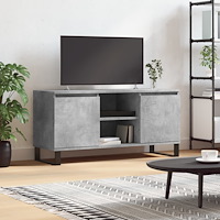 vidaXL Tv-bänk betonggrå 104x35x50 cm konstruerat trä
