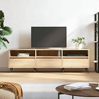 vidaXL Tv-bänk sonoma-ek 150x30x44,5 cm konstruerat trä