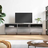 vidaXL Tv-bänk grå sonoma 150x30x44,5 cm konstruerat trä