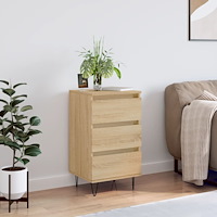 vidaXL Byrå sonoma-ek 40x35x70 cm konstruerat trä