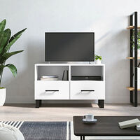 vidaXL Tv-bänk vit 80x36x50 cm konstruerat trä