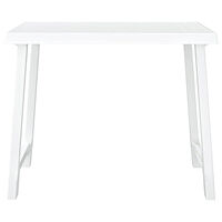 vidaXL Campingbord vit 79x56x64 cm PP träutseende