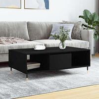 vidaXL Soffbord svart 104x60x35 cm konstruerat trä