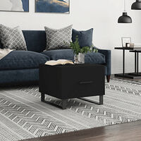 vidaXL Soffbord svart 50x50x40 cm konstruerat trä