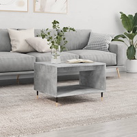 vidaXL Soffbord betonggrå 60x50x40 cm konstruerat trä
