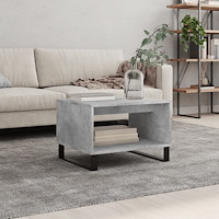 vidaXL Soffbord betonggrå 60x50x40 cm konstruerat trä