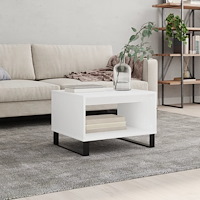 vidaXL Soffbord vit 60x50x40 cm konstruerat trä