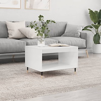 vidaXL Soffbord vit 60x50x40 cm konstruerat trä
