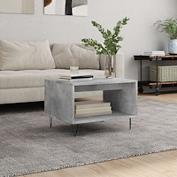 vidaXL Soffbord betonggrå 60x50x40 cm konstruerat trä