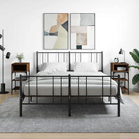 vidaXL Sängbord 2 st brun ek 35x34,5x70 cm konstruerat trä