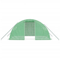vidaXL Växthus med stålram grön 8 m² 4x2x2 m