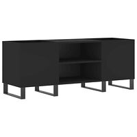 vidaXL Stereobänk svart 121x38x48 cm konstruerat trä
