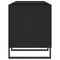 vidaXL Stereobänk svart 121x38x48 cm konstruerat trä